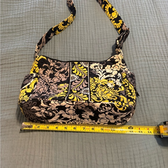 Vera Bradley Yellow and Black Floral Crossbody Bag - Picture 5 of 7